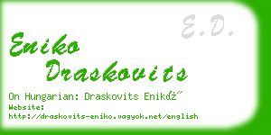 eniko draskovits business card